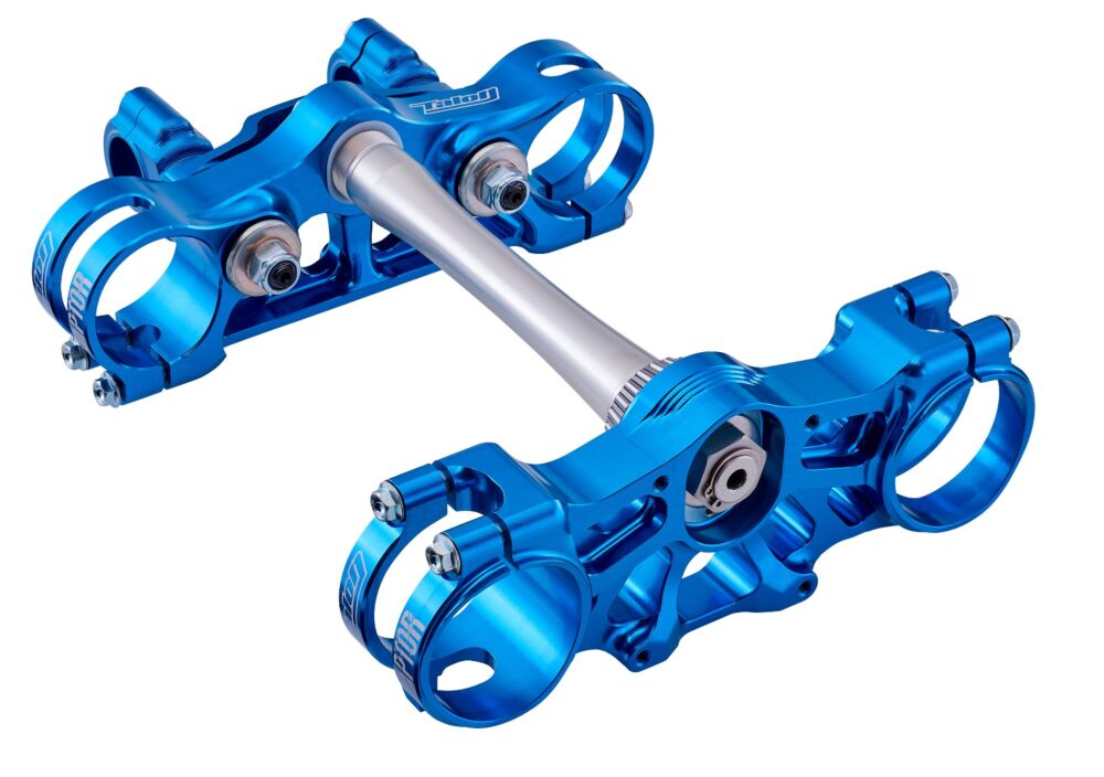 TALON RAPTOR TRIPLE CLAMPS BLUE